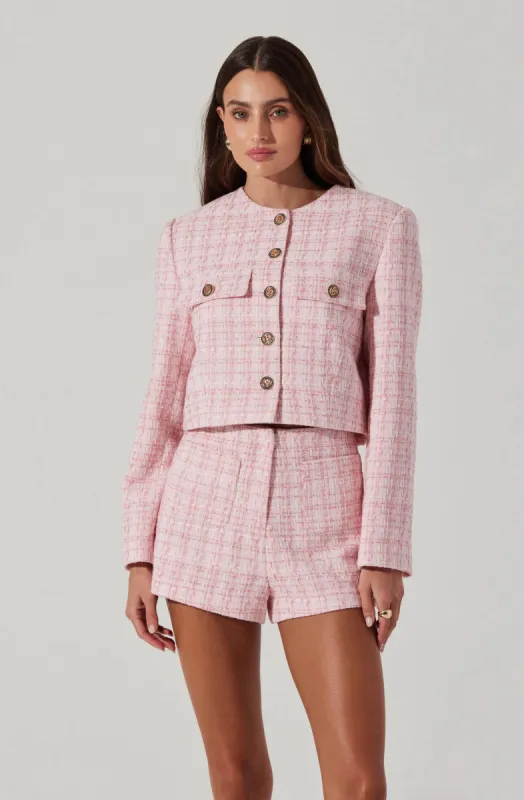 Cropped Tweed Jacket sold by Astr