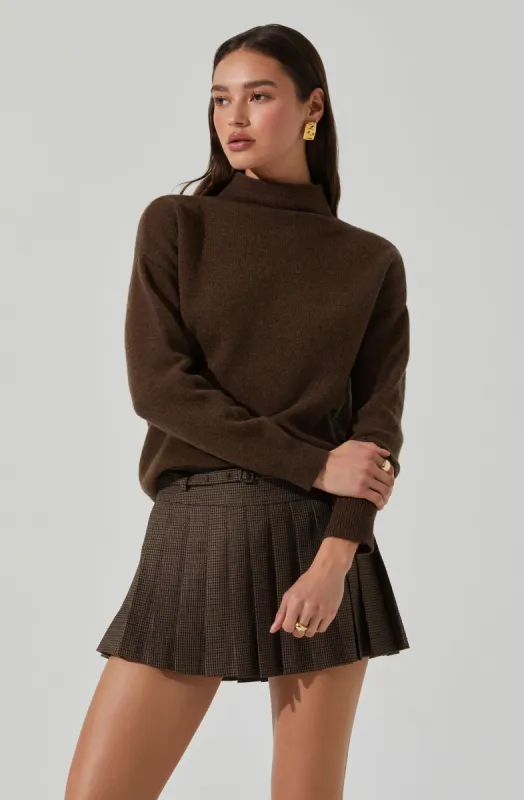 Adley Mock Neck Wool Sweater sold by Astr