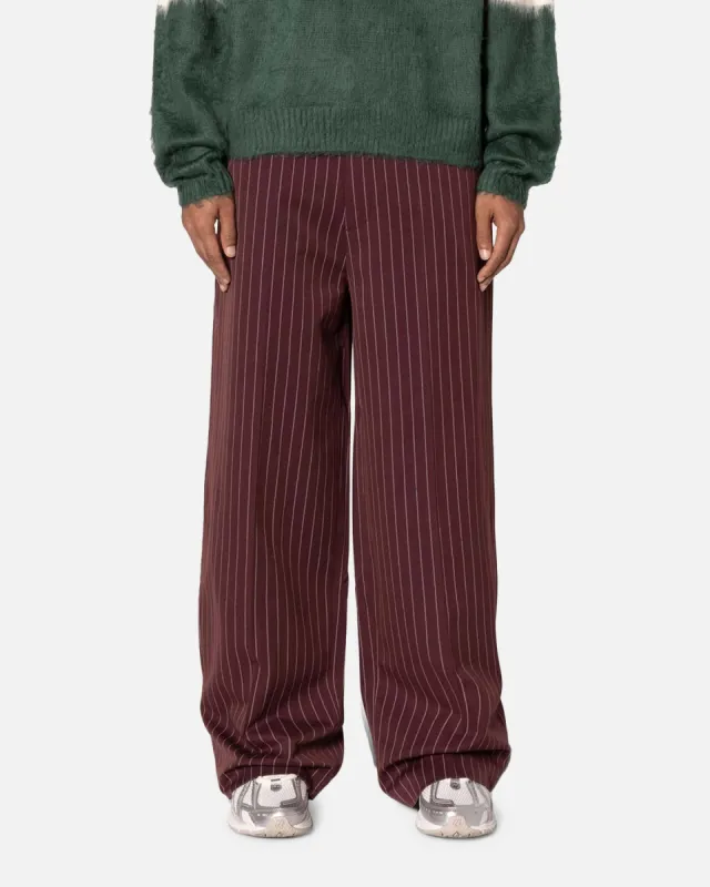 MNML Wide Leg Trouser Pants Red sold by Culture Kings