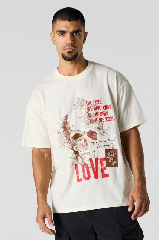 T-shirt à imprimé Love We Give Away sold by Urban Planet