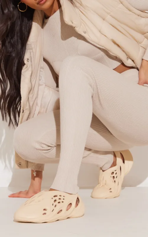 Stone Cut Out Slip On Sliders sold by Pretty Little Thing