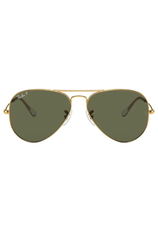 Aviator Polarized Sunglasses - Black/Gold sold by Edgars 