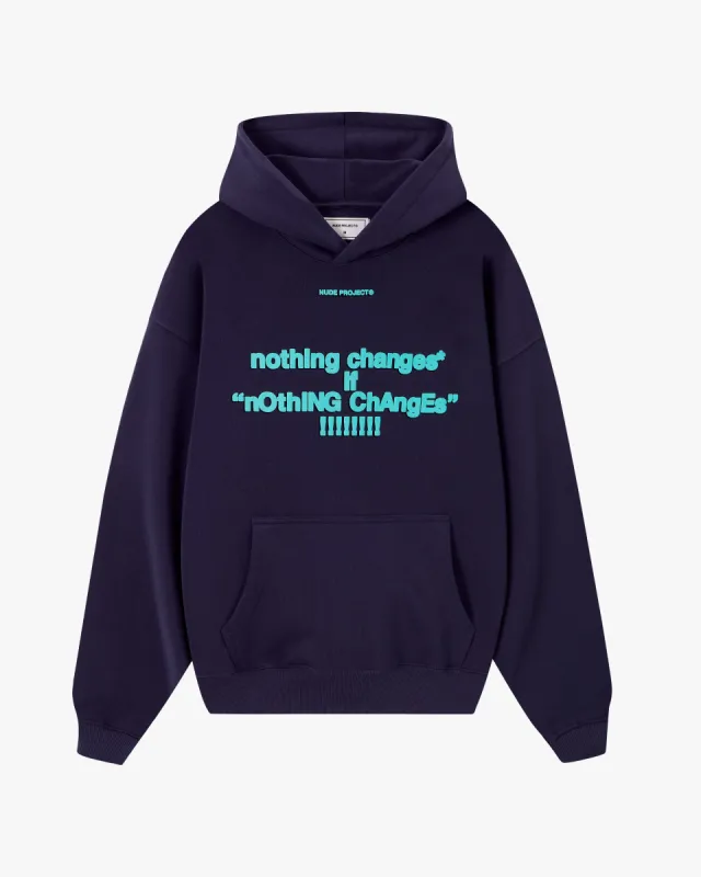 fActs?* HOODIE NAVY sold by Nude Project
