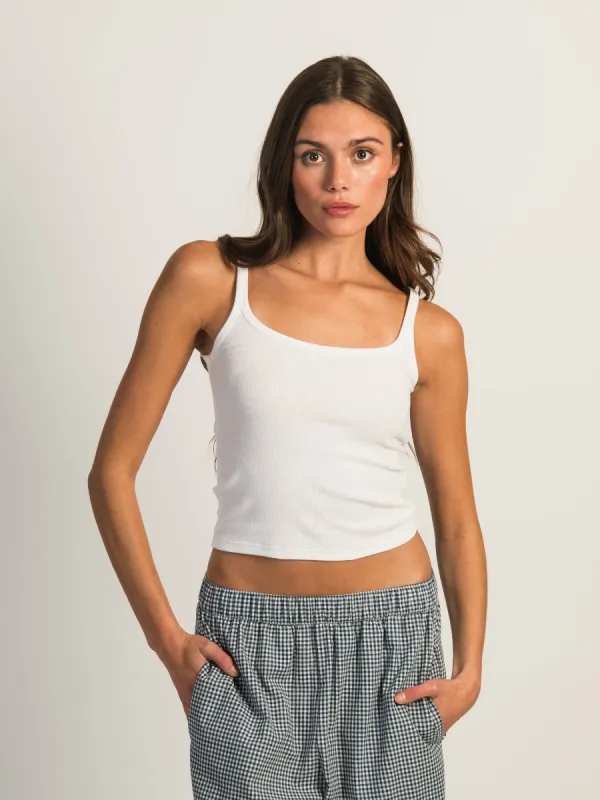 HARLOW ESSENTIAL RIBBED TANK sold by Boathouse