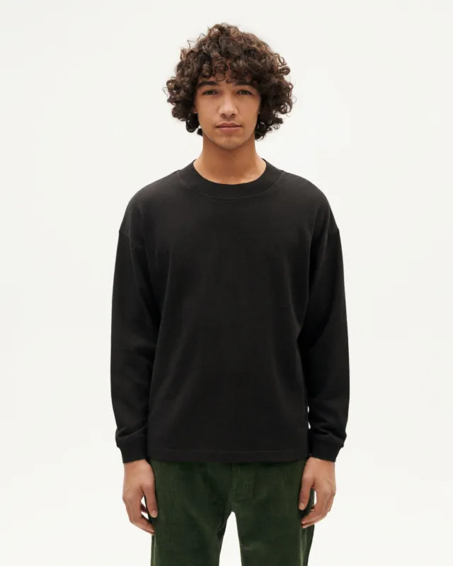 Men's Doug Thick Hemp T-Shirt Black sold by Ivalo.com