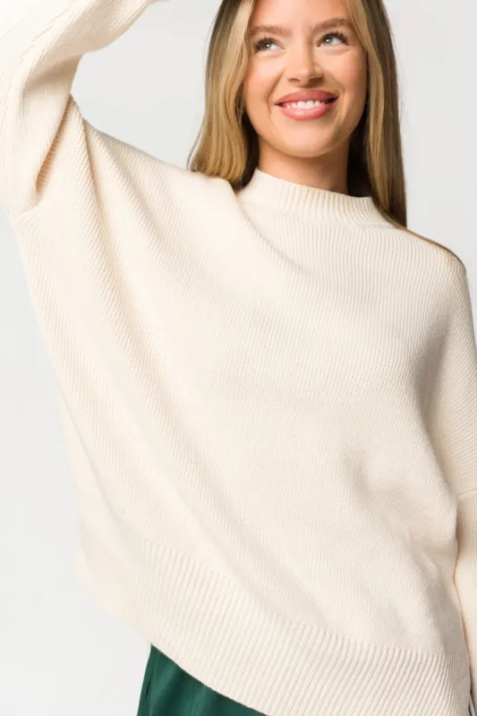 Riley Sweater in Natural sold by Worth Collective