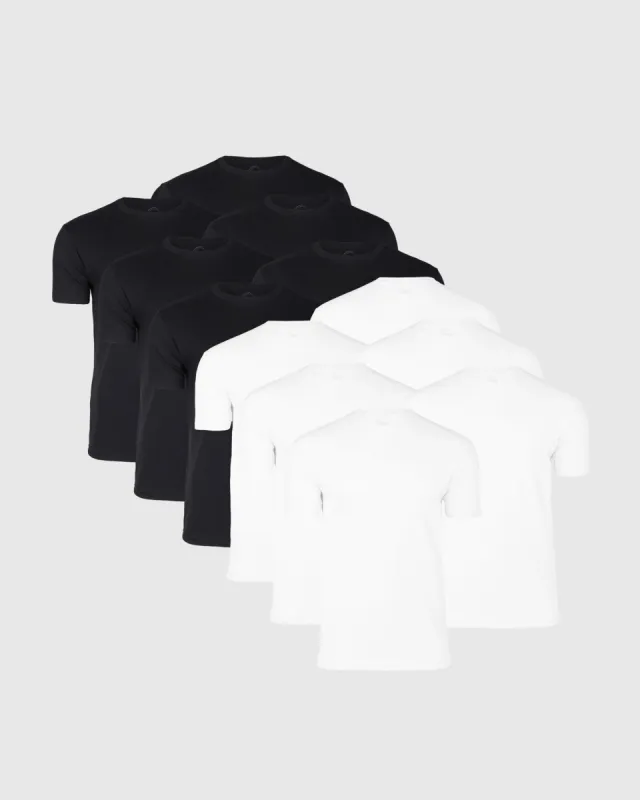 Black & White Classic Crew Neck 12-Pack sold by True Classic