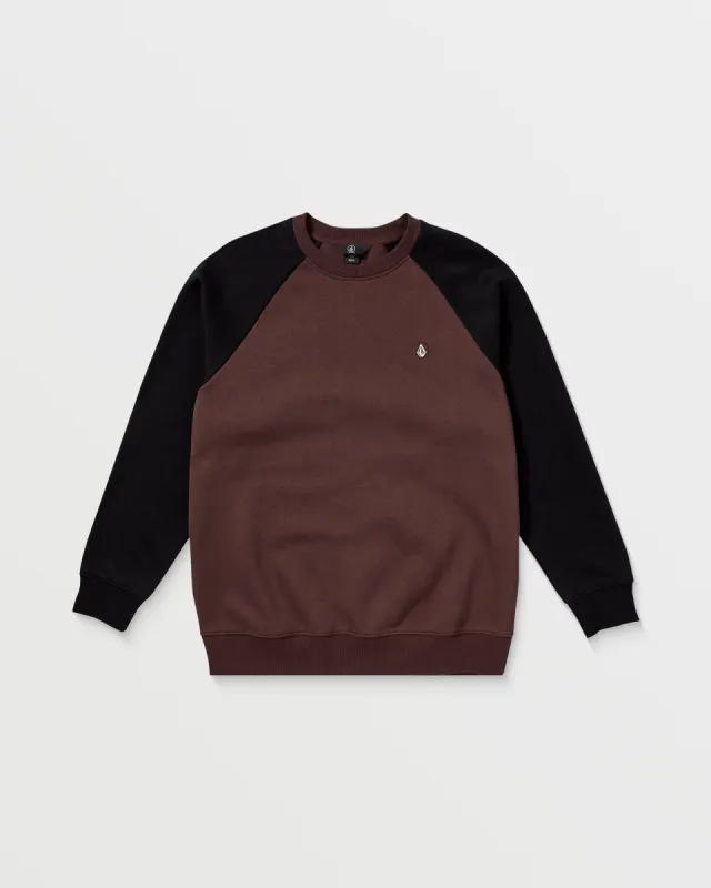 Contrast Crew Sweatshirt - Pumice sold by Volcom
