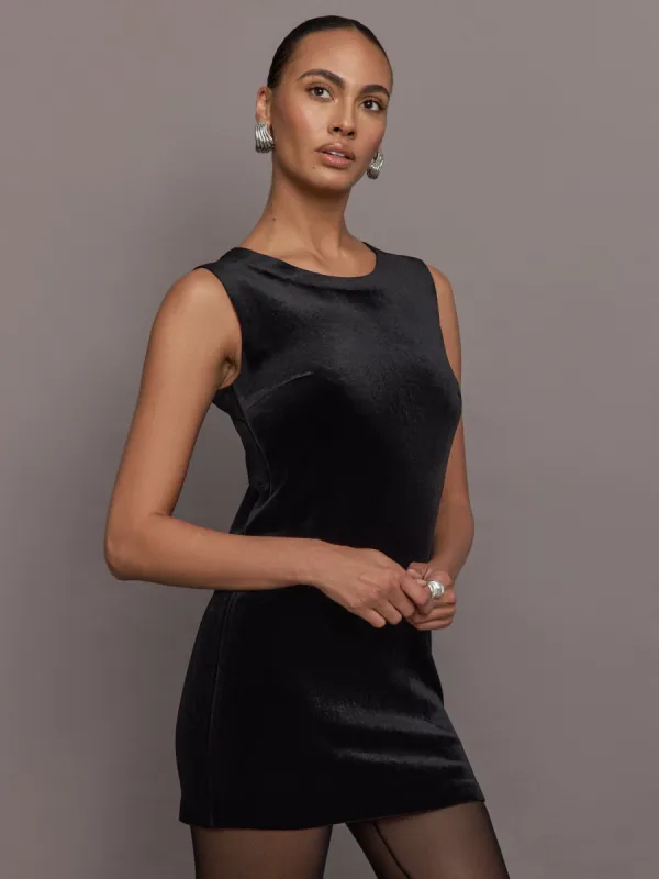 Sleeveless Mini Dress - Black sold by Carbon38