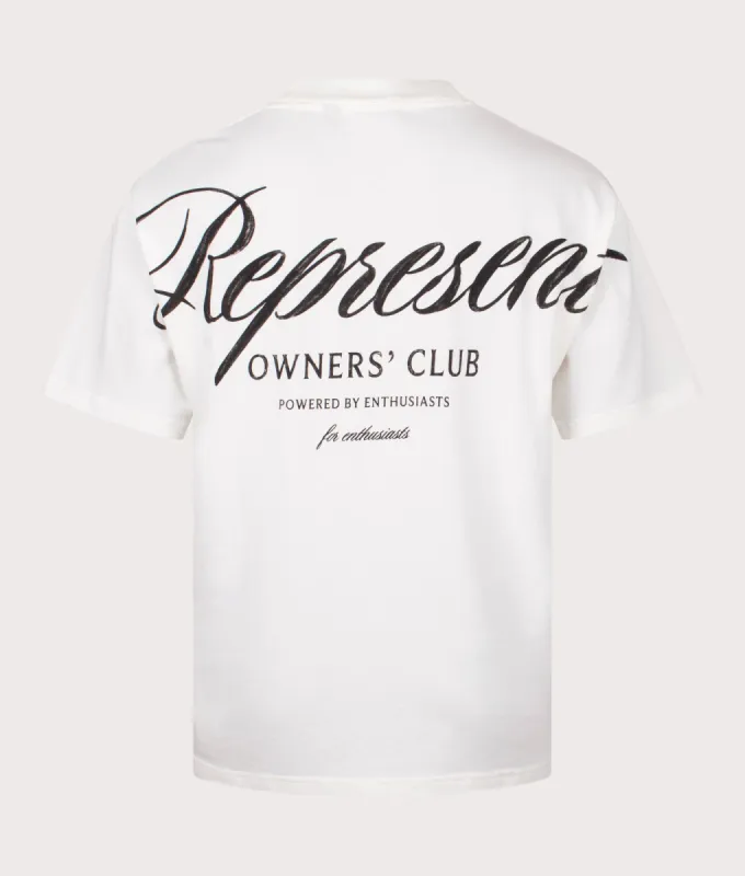 Represent Owners Club Script T-Shirt sold by EQVVS