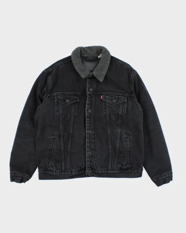 Vintage Levi's Heavyweight Teddy Lined Denim Jacket - L sold by Rokit