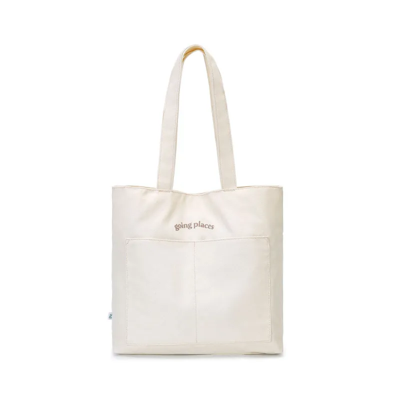 Going Places Tote (Cream) sold by Good Totes