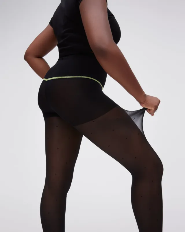 Mini Dot Control Top Sheer Rip-Resist Tights sold by Sheertex