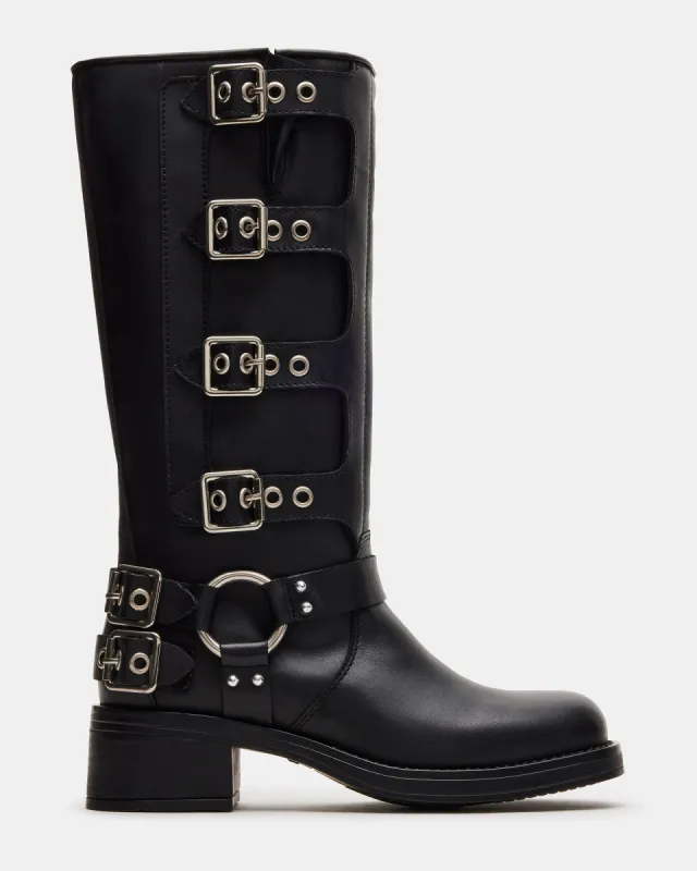 ROCKY BLACK LEATHER - SM REBOOTED sold by Steve Madden