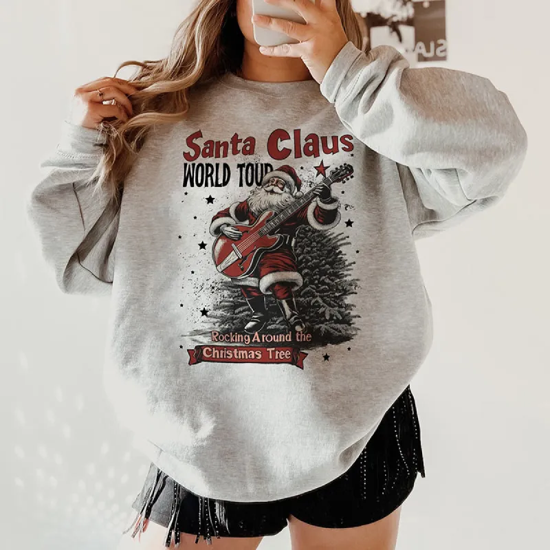Santa Claus World Tour Crewneck Sweatshirt sold by Alley and Rae