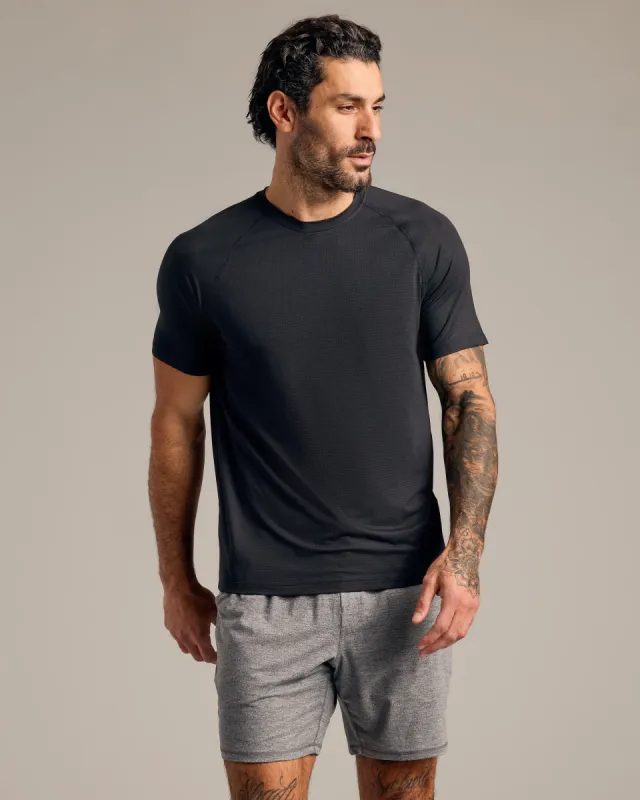 Black Active Mesh Crew sold by True Classic