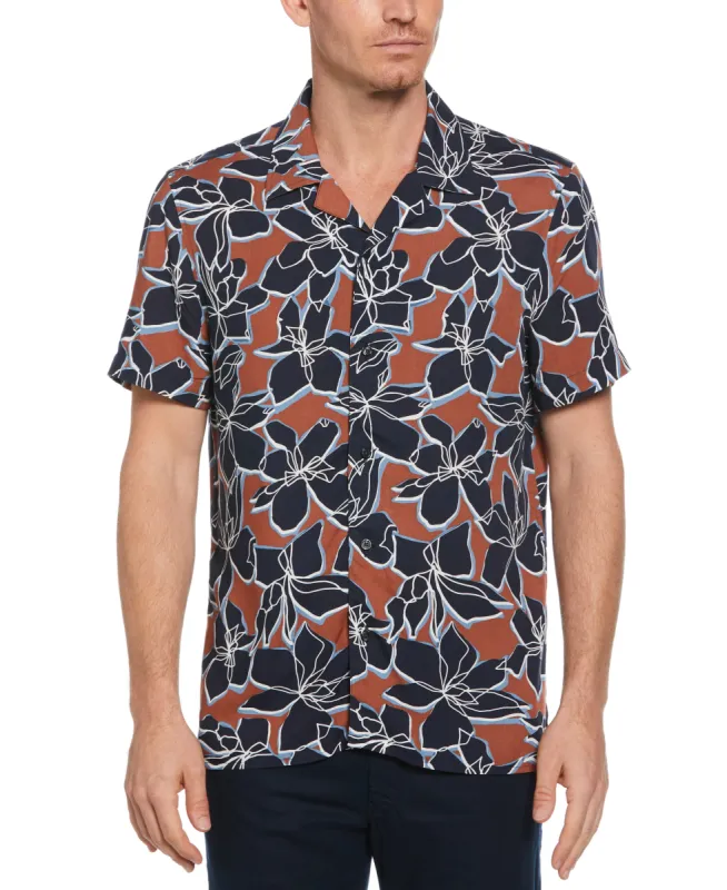 EcoVero™ Soft Floral Print Shirt sold by Perry Ellis