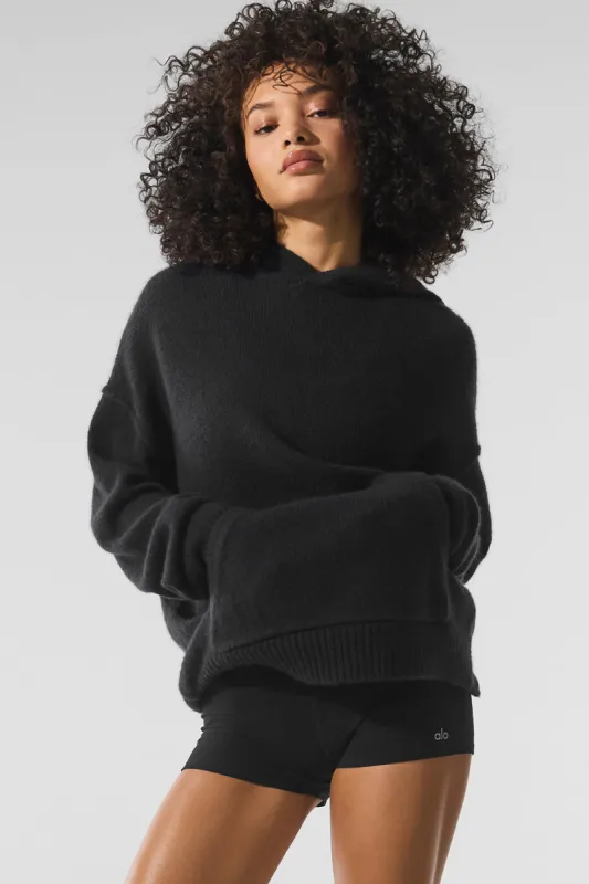 New Class Cashmere Hoodie - Black sold by Alo Yoga