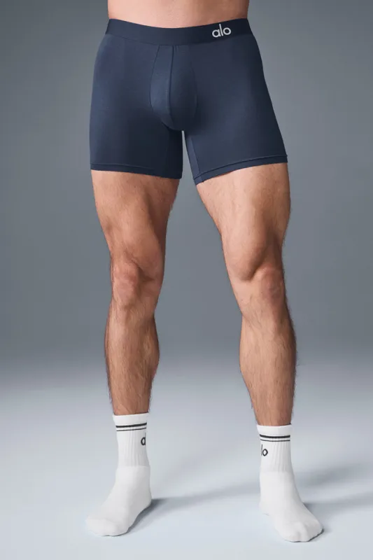 Day And Night Boxer - Navy sold by Alo Yoga