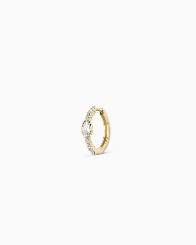 Lab Grown Diamond Pear Single Huggie sold by Gorjana