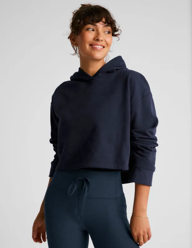 LuxeFleece Happiness Cropped Hoodie sold by Beyond Yoga