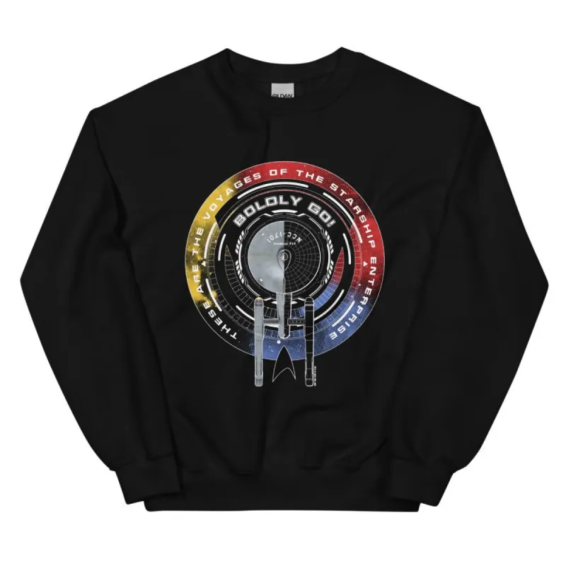 Star Trek: The Original Series Boldly Go Unisex Crewneck Sweatshirt sold by Paramount Shop