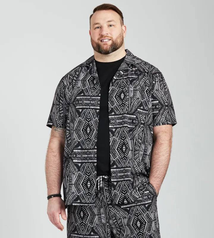 Aztec Print Resort Shirt sold by Mr. Big and Tall