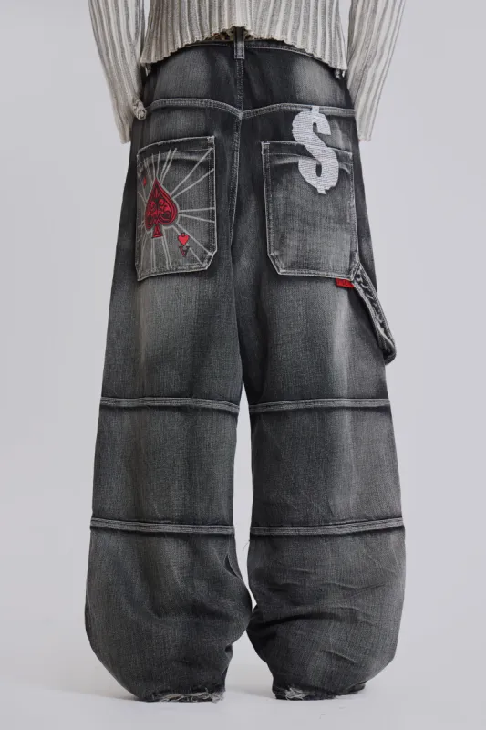Feeling Lucky XL Colossus Carpenter Jeans sold by Jaded London