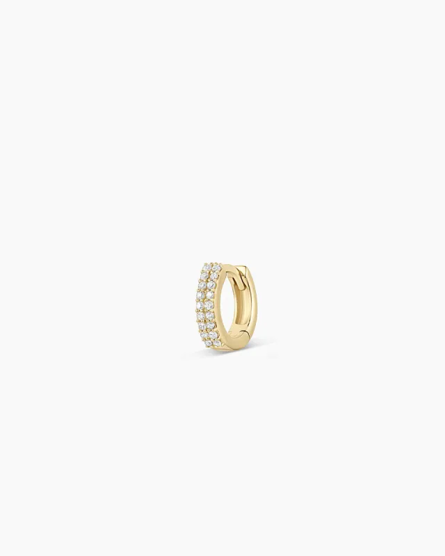 Diamond Double Down Single Huggie sold by Gorjana