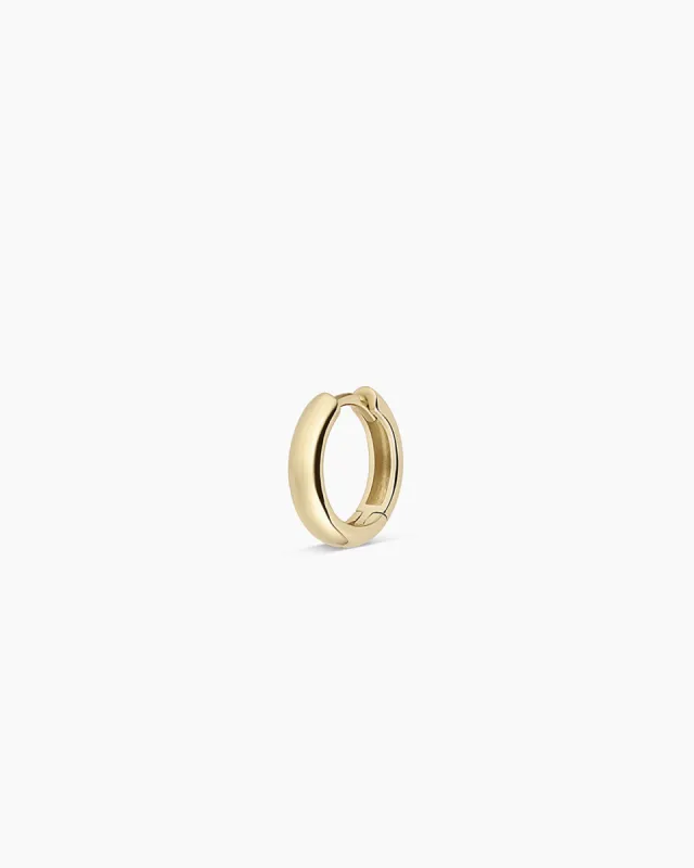 14k Gold Lou Helium Single Huggie sold by Gorjana