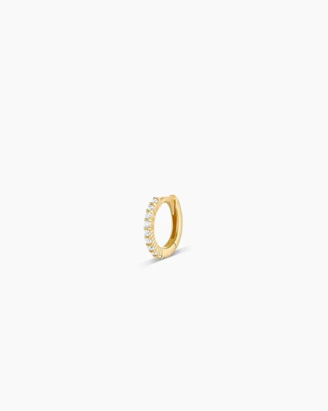 Diamond Pavé Single Huggie sold by Gorjana