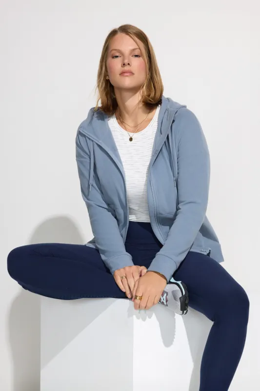 Women’s Cozy Full-Zip Velour Hoodie sold by Mondetta