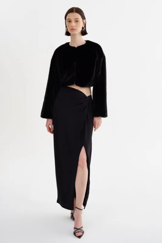 AINSLEE | Lurex Knit Maxi Skirt sold by La Marque