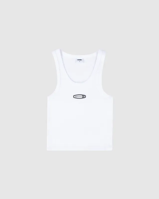 WOMENS ROTHMAN RIB TANK TOP - WHITE sold by WNDRR