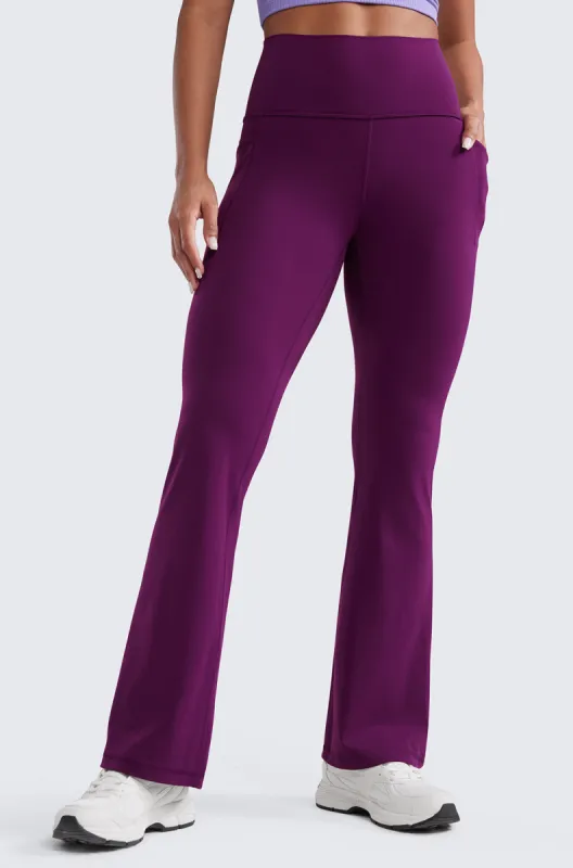 Side Pockets Flare Pants 31.5" sold by Essenther