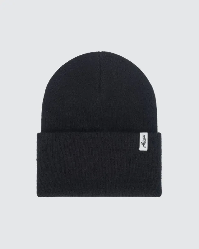 Cuffed Beanie | Black sold by Huega House