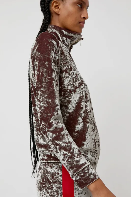 Simone Wild Zip Jacket in Rosewood sold by No. 6