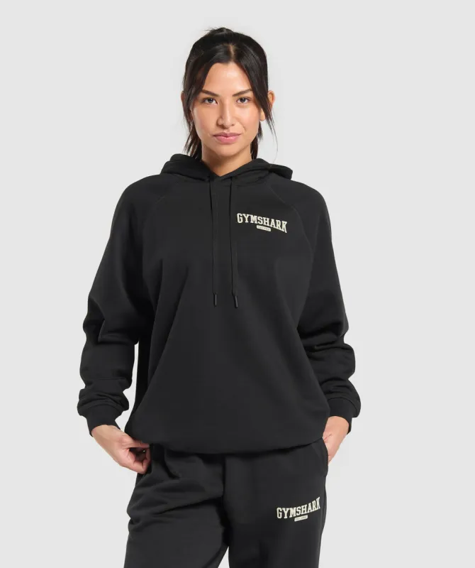 Gymshark Collegiate Lifestyle Hoodie - Black sold by Gymshark