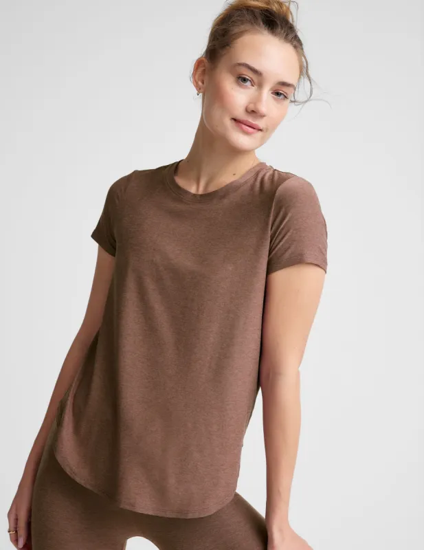 Featherweight On The Down Low Tee sold by Beyond Yoga