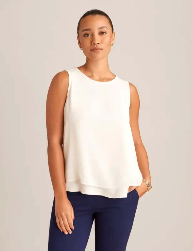 Sleeveless Double Layer Blouse - Sale sold by Anne Klein