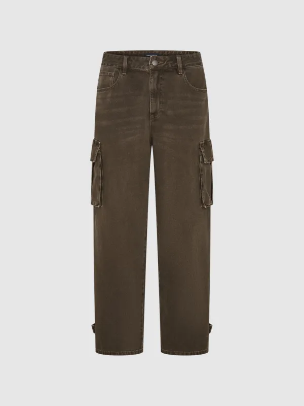 Multi Pocket Denim Jeans sold by Urban Revivo