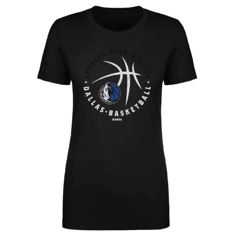 Spencer Dinwiddie Dallas Mavericks Player Ball WHT sold by 500 Level