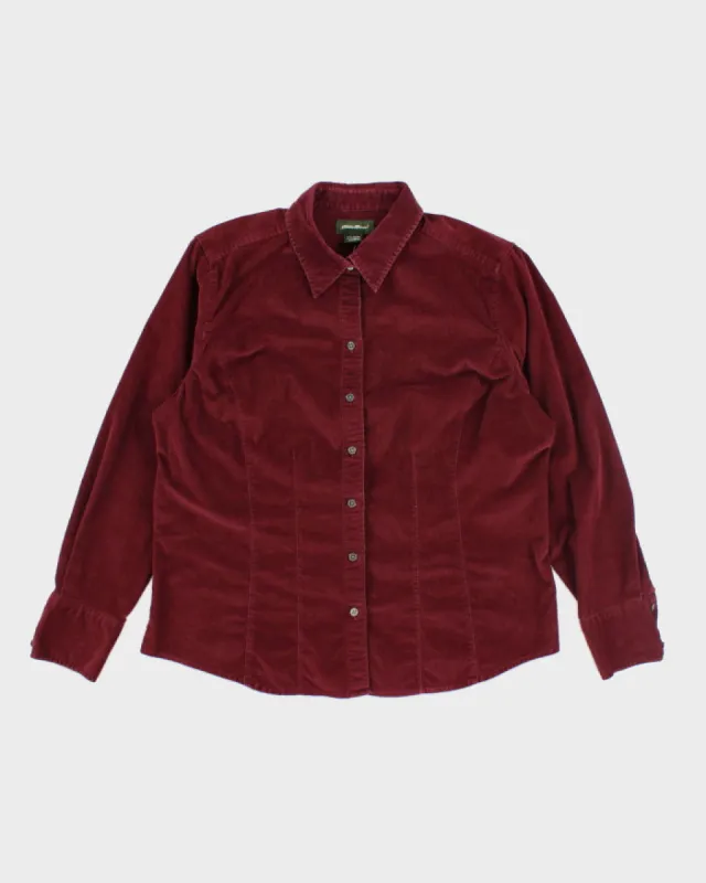 Vintage Women's Eddie Bauer Corduroy Button Up Shirt - XL sold by Rokit