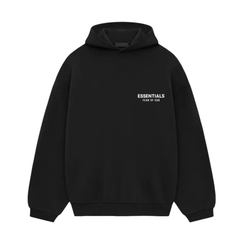 FOG Essentials SS25 Black Fleece Hoodie sold by PLUS