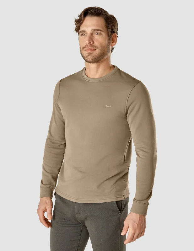 Tech Wool Crewneck Khaki sold by Shaping New Tomorrow