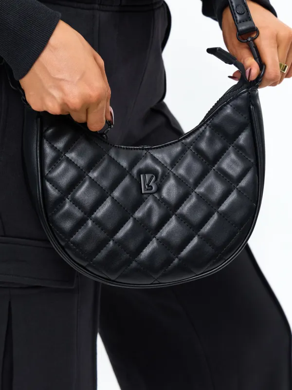 Quilted Crossbody Purse - Onyx Black sold by BuffBunny