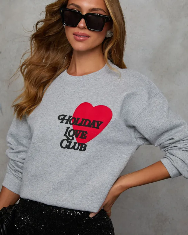 Holiday Love Club Sweatshirt sold by Vici