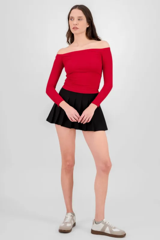 Falda tableada lisa sold by Shasa