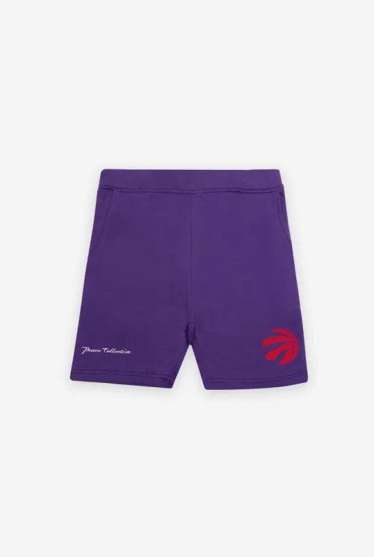Toronto Raptors Fleece Shorts - Purple sold by Peace-Collective