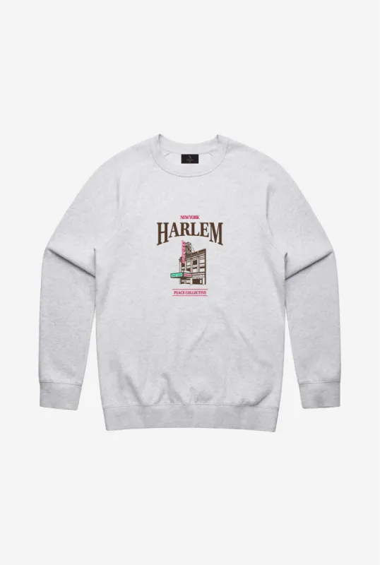 Harlem Vintage Crewneck - Ash sold by Peace-Collective